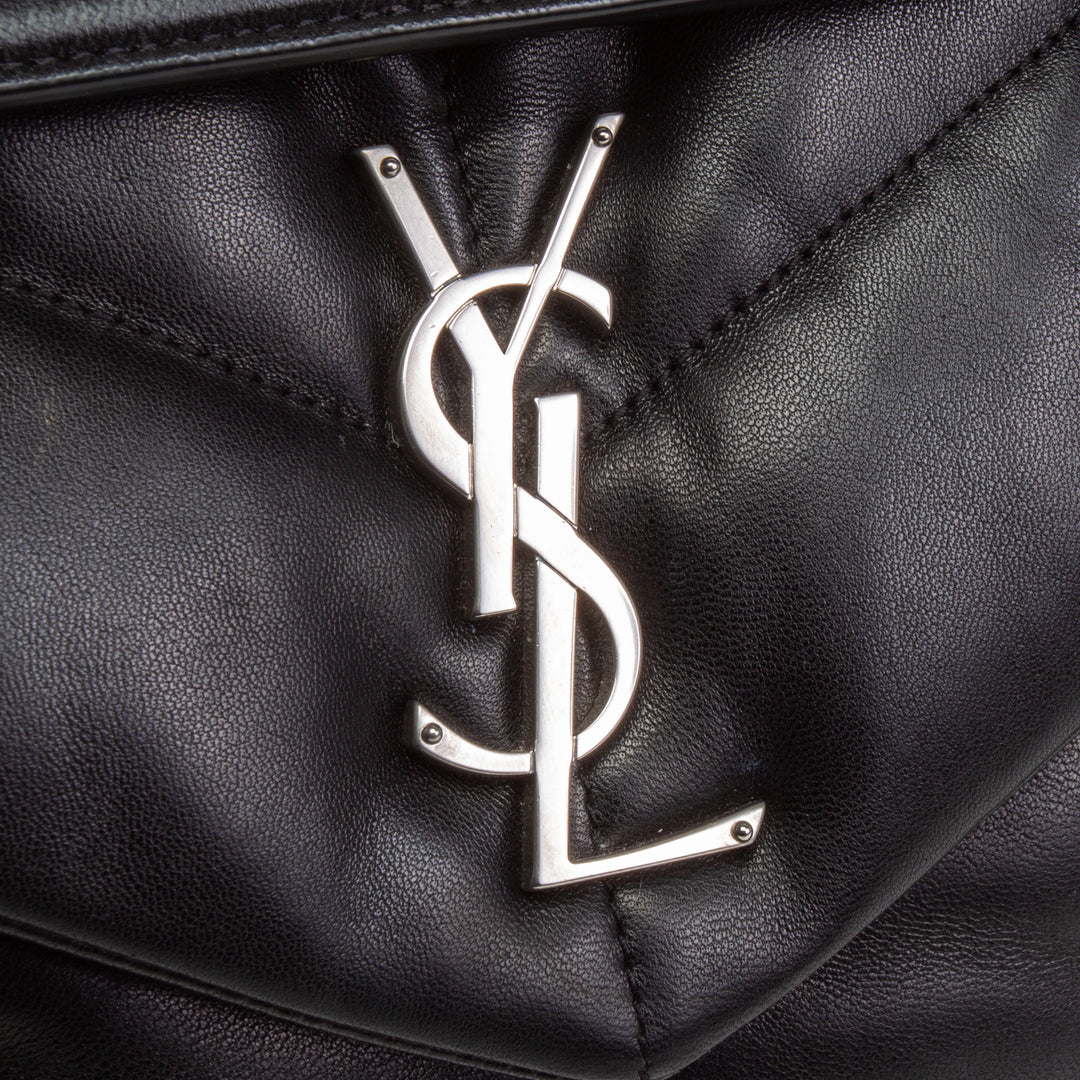 Saint Laurent Small Loulou Puffer Shoulder Bag - Negro