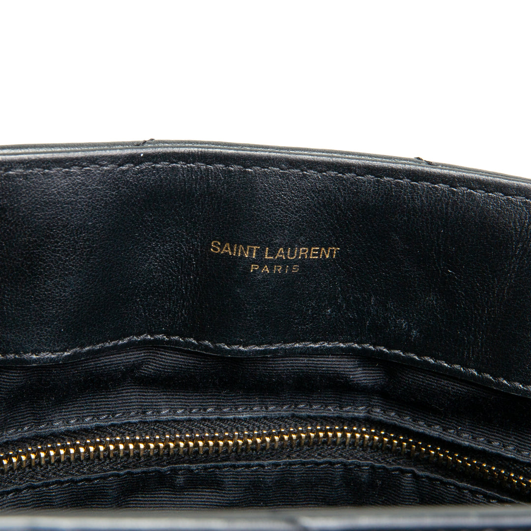 Saint Laurent Leather Loulou Bolso de hombro grande -Outlet Final Venta