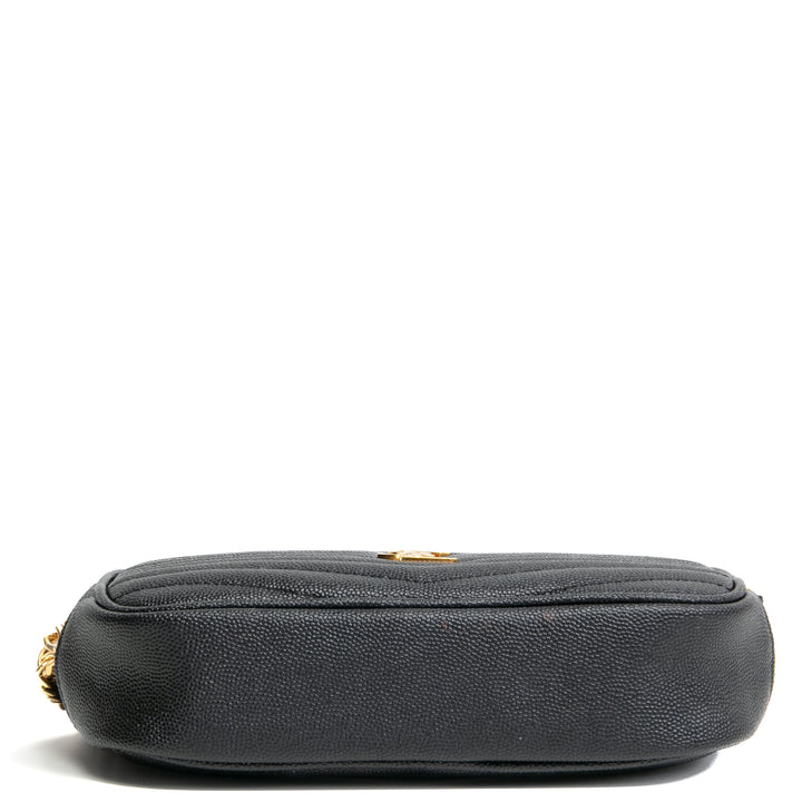 SAINT LAURENT Mini Lou Camera Bag- Black